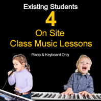 4 x On Site Class Music Lessons (Piano & Keyboard Only) 4 x On Site Class Music Lessons (Piano & Keyboard Only)